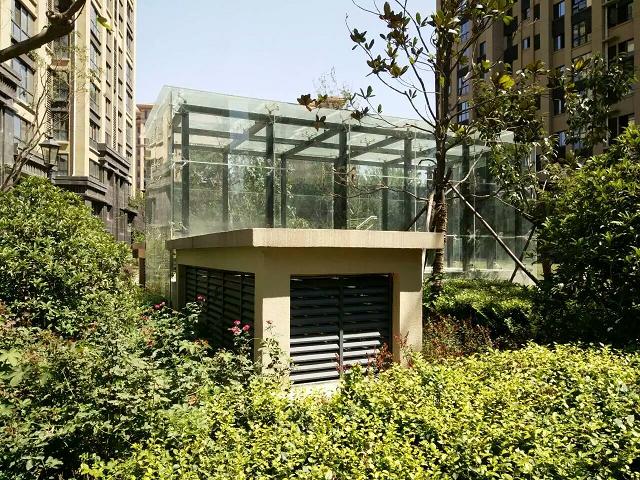 西安鋼結構雨棚夾膠玻璃